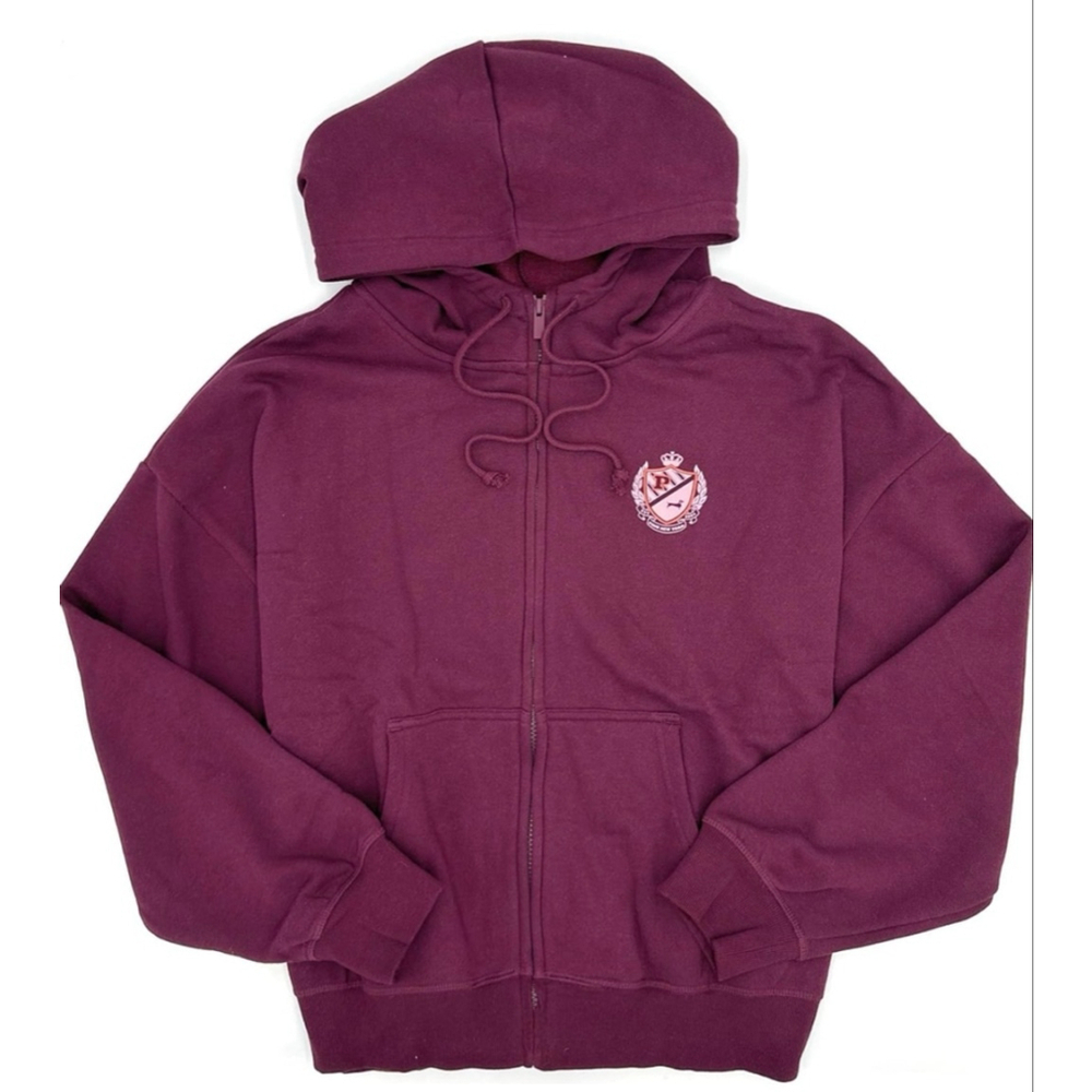 Victoria secret PINK zip up hoodie burgundy zip up XL
